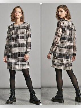 Thakoon x Design Nation Carnaby Dress Mod London Cool Abstract Dot Dress Size XL
